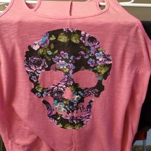 Women's skull tank top